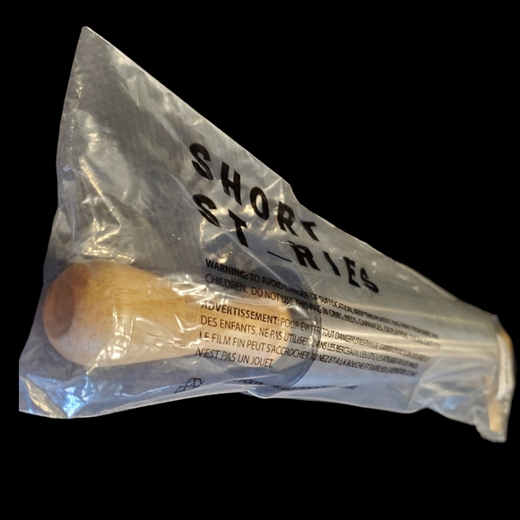 Short Stories Rolling Pin - Wooden Stainless Steel - NEW - Picture 2 of 4